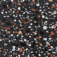 Wholesale Epoxy Terrazzo Tile Black Orange Color